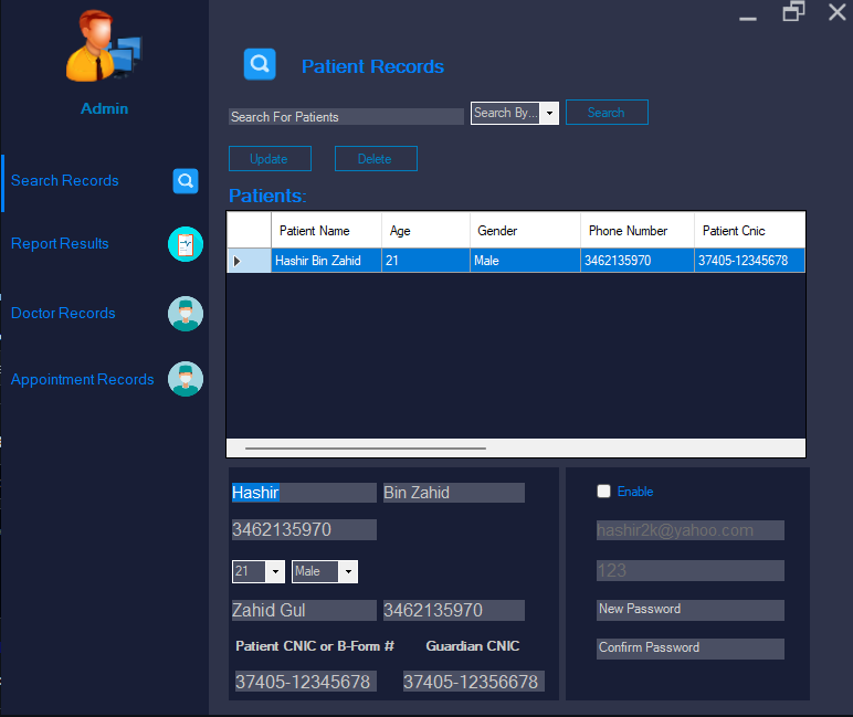 Admin Dashboard