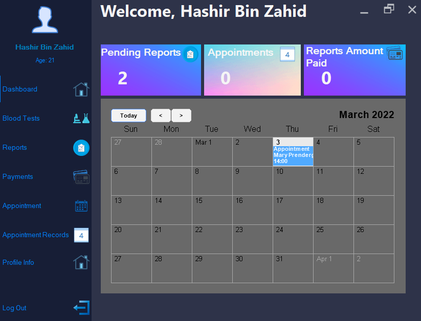 Patient Dashboard